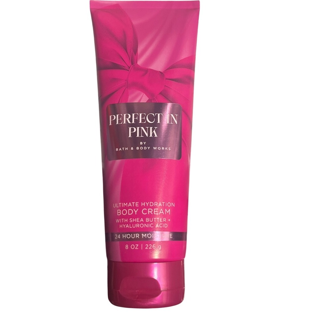 Bath & Body Works Perfect In Pink Ultimate Hydration Body Cream 8oz CherryAlmond